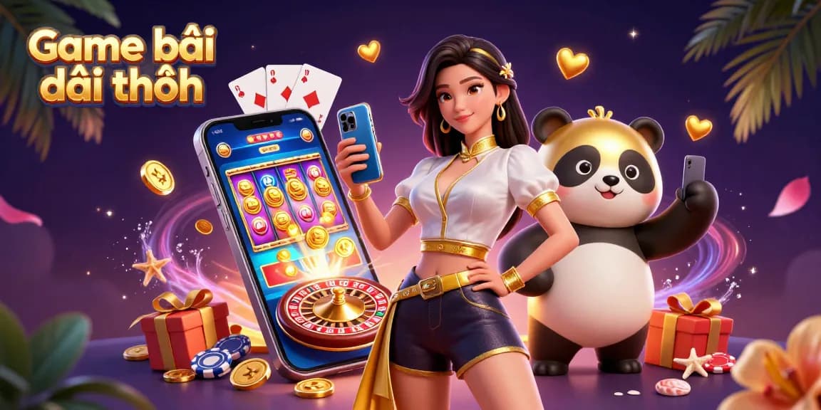Gameplay action of Game bài đổi thưởng with immersive casino visuals, engaging characters, and vibrant game elements.