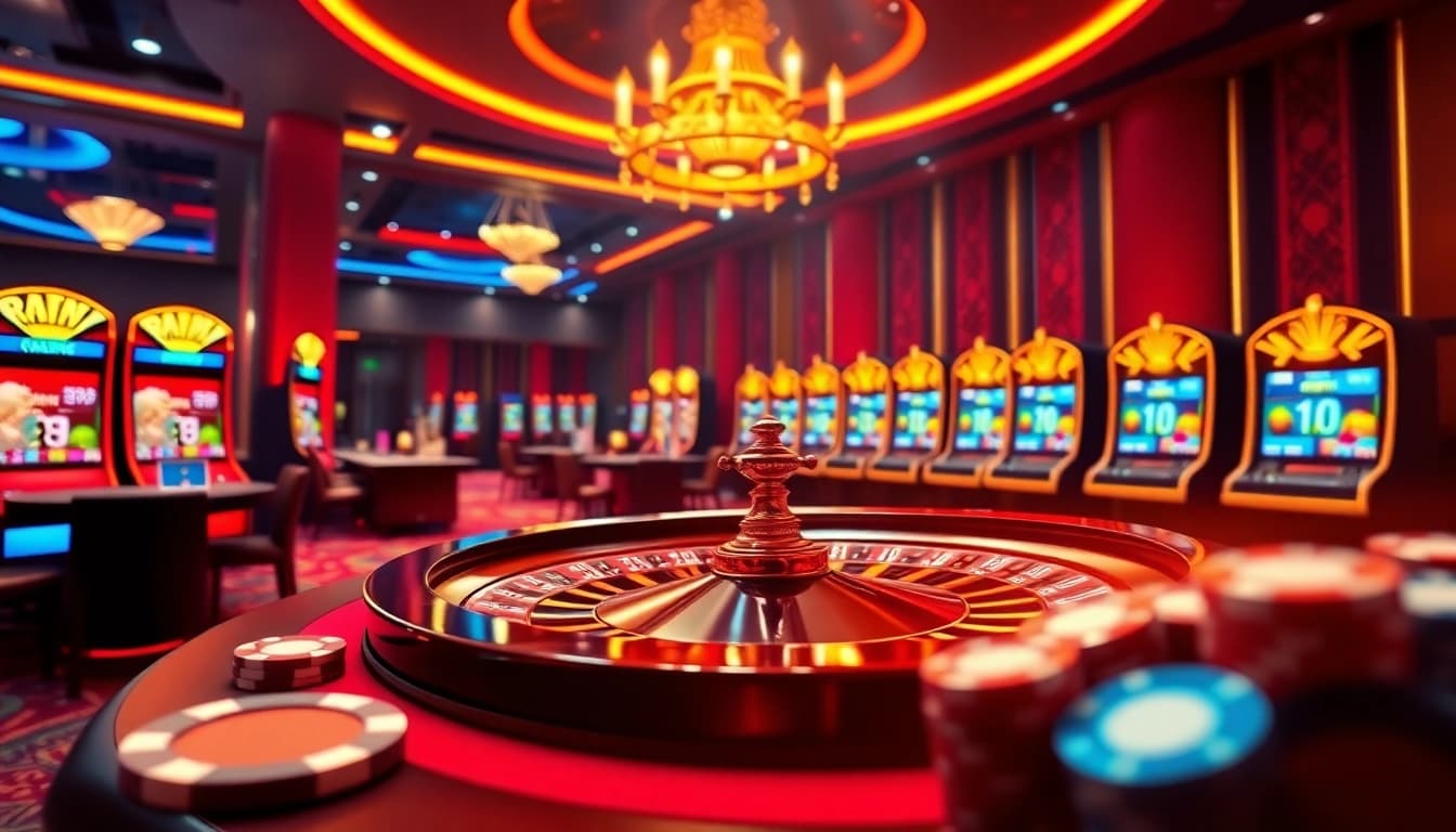 Experience the thrill of raja luck with a vibrant online casino interface showcasing games and excitement.