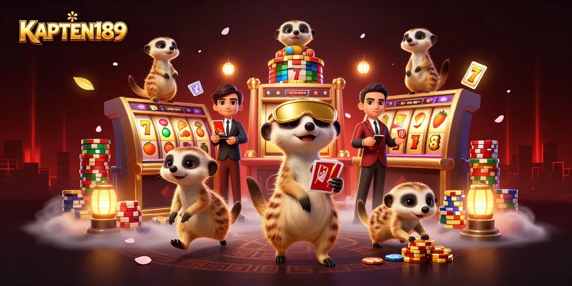 KAPTEN189 menawarkan pengalaman slot online yang seru dengan ilustrasi kasino yang menarik.