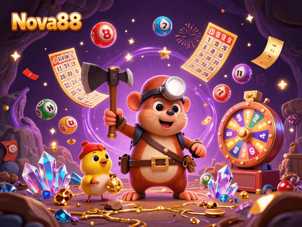 Nova88 menawarkan pengalaman pertaruhan yang menarik dengan permainan loteri dan jackpot berwarna-warni.