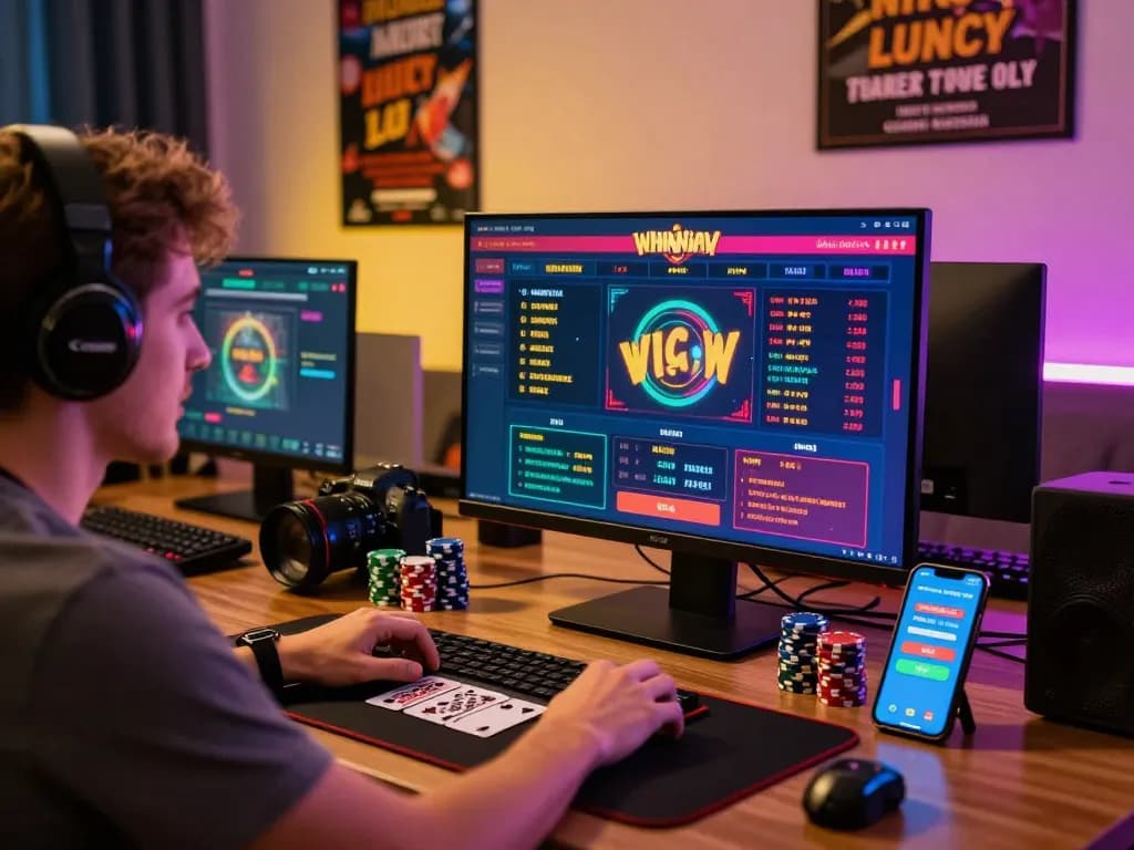 Player enjoying an engaging online gambling experience on tot88 platform.