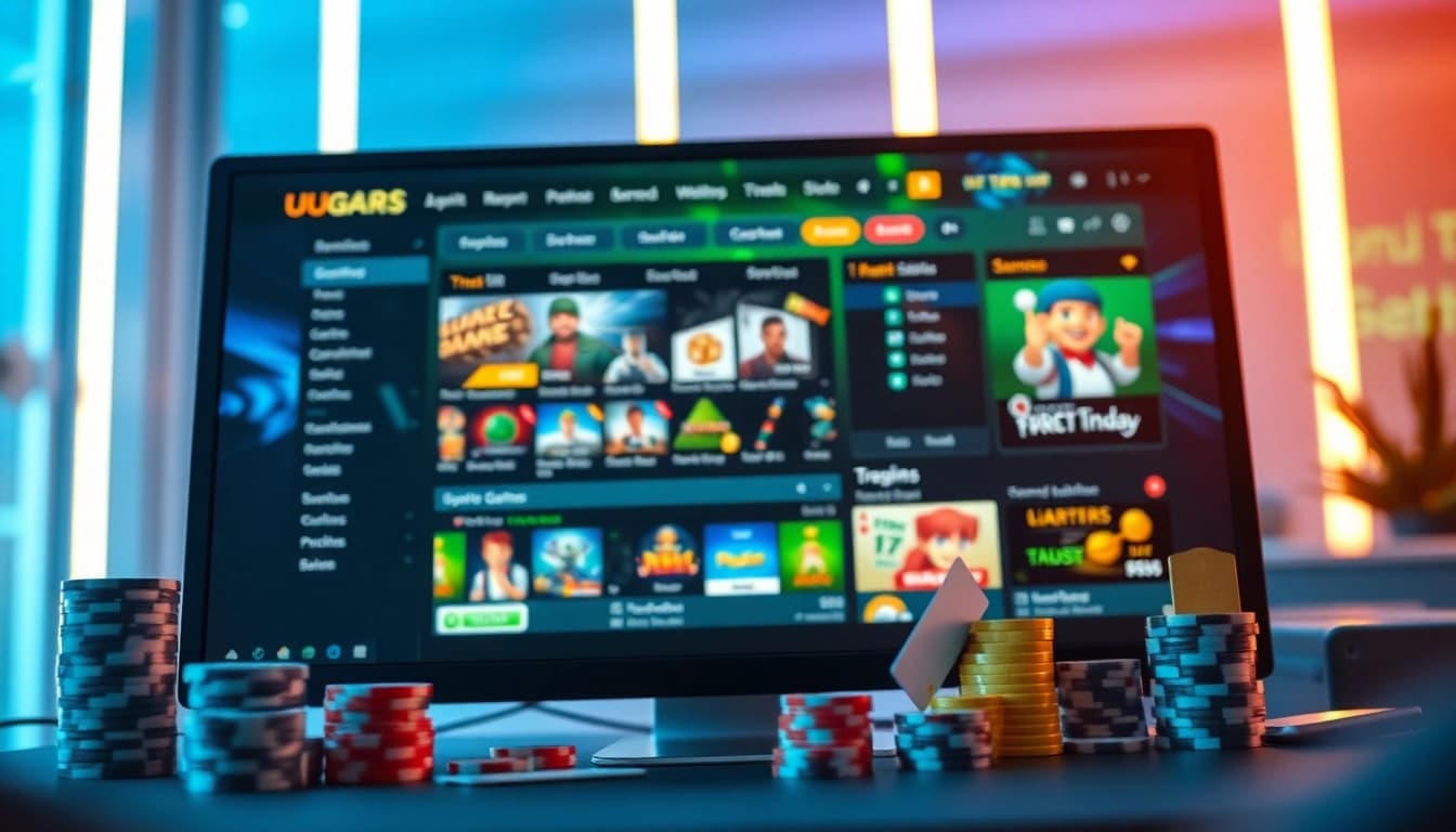 UU88 online gaming interface showcasing vibrant casino games and betting options.