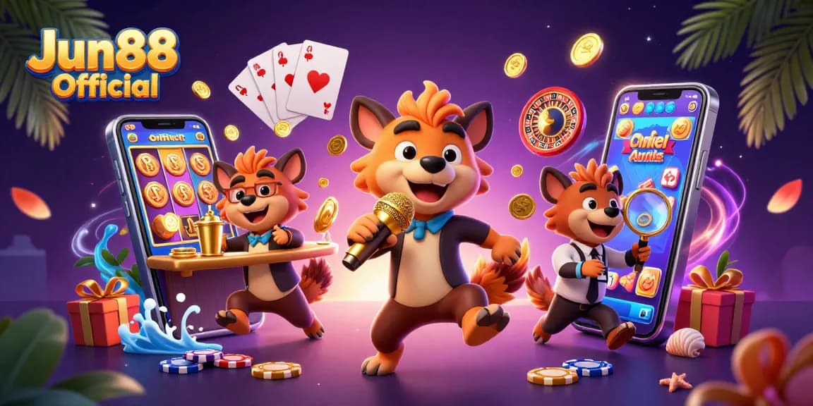 Experience the excitement of Jun88 Official casino with lively hyenas at a comedy club