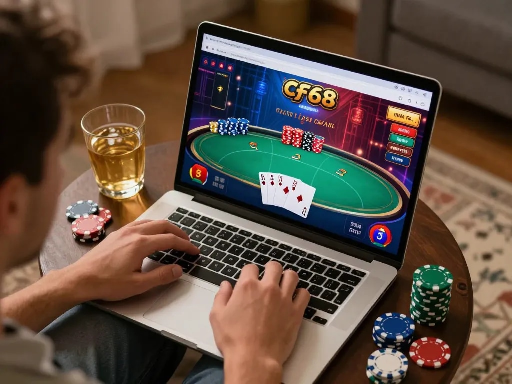 Experience dynamic online gaming at cf68 with players engaged in strategic gameplay at home.