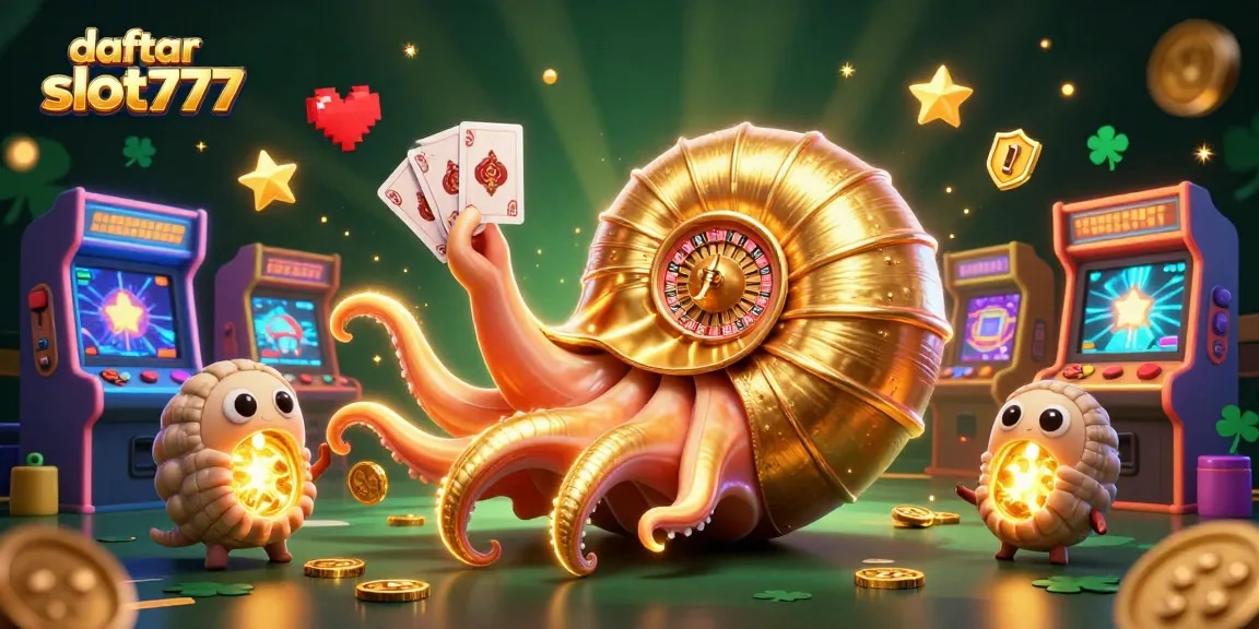 Engage in winning strategies with daftar slot777 at this lively casino illustration featuring vibrant game elements.
