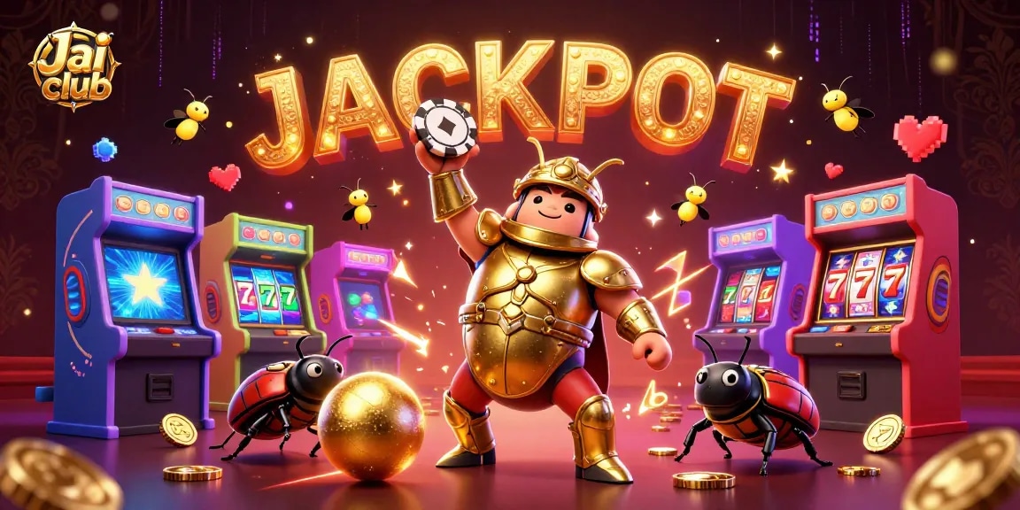 Experience excitement at Jai club with vibrant characters, dynamic game elements, and a lively casino atmosphere.