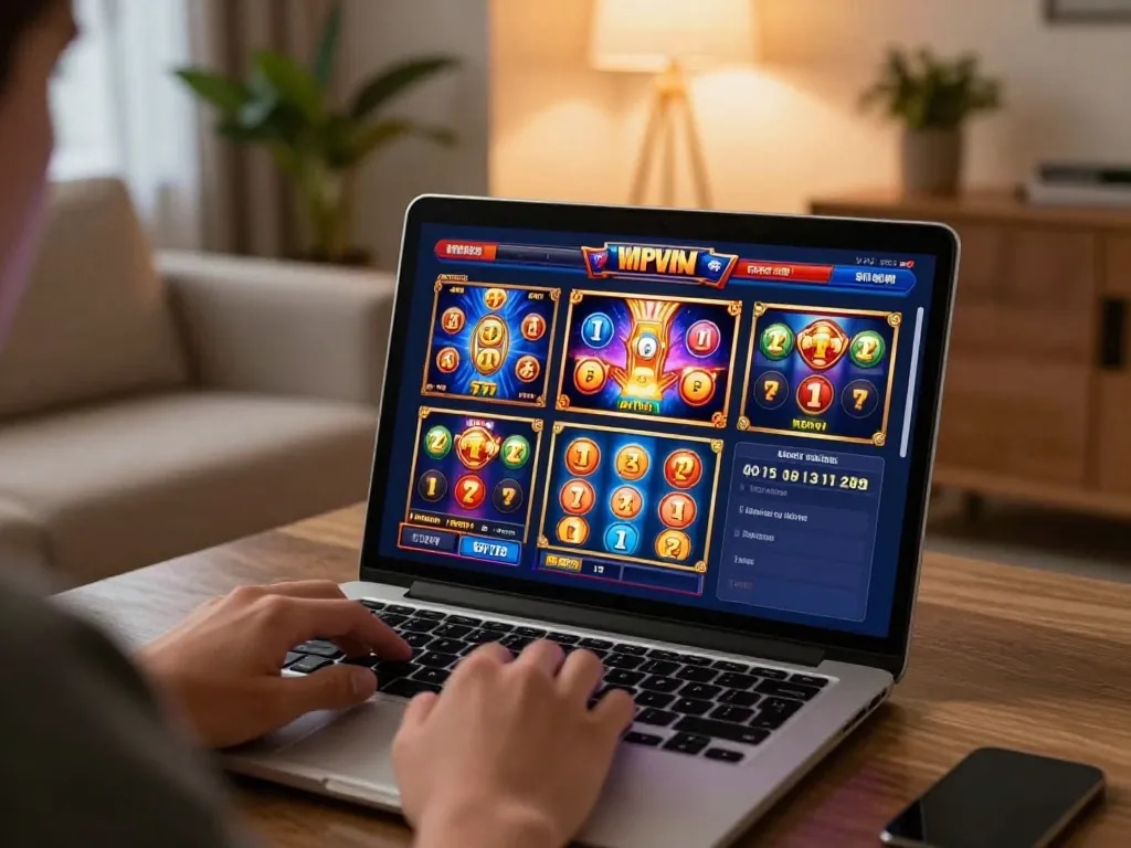 Jelajahi permainan slot yang menarik di laptop sambil menikmati suasana rumah yang nyaman.