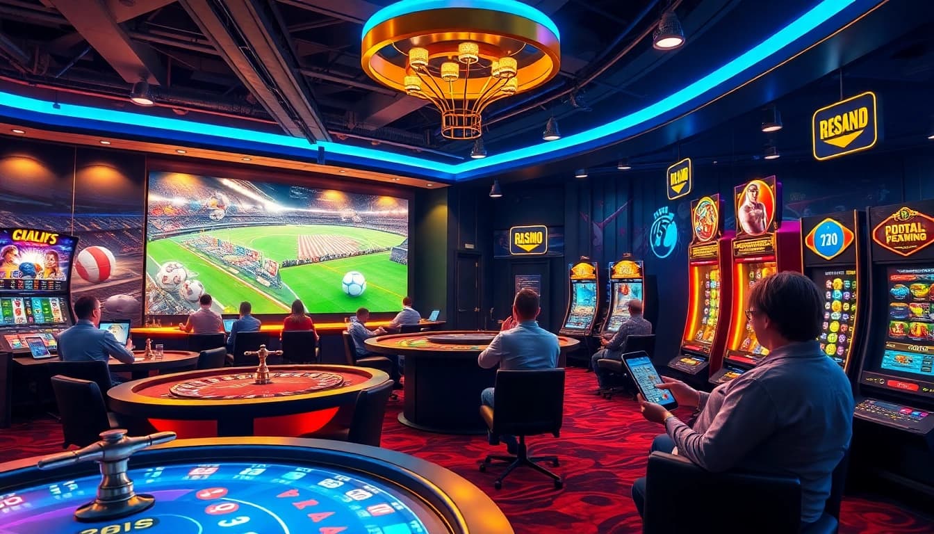 Exciting digital gambling environment at 789f showcasing live casino, sports betting, and security elements.