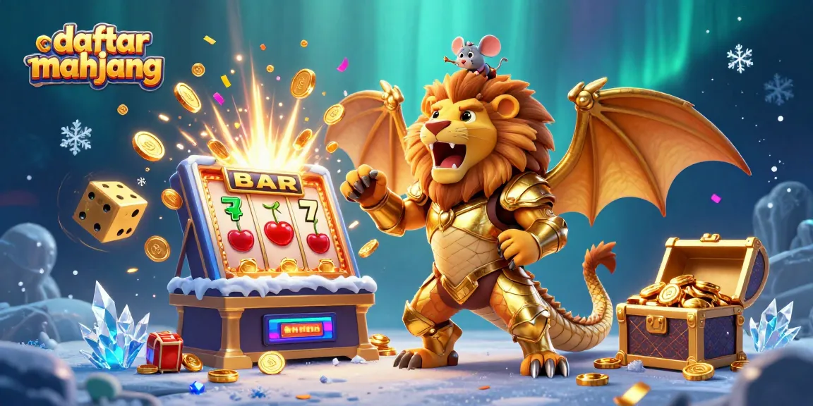 Engage with daftar mahjong through this vibrant casino scene filled with jackpot excitement and gaming elements.