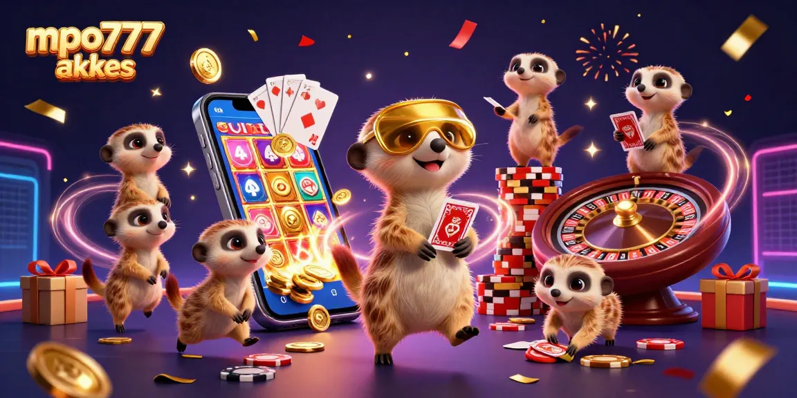 Experience the excitement of mpo777 akses as meerkats run a vibrant casino with dazzling games and celebrations.