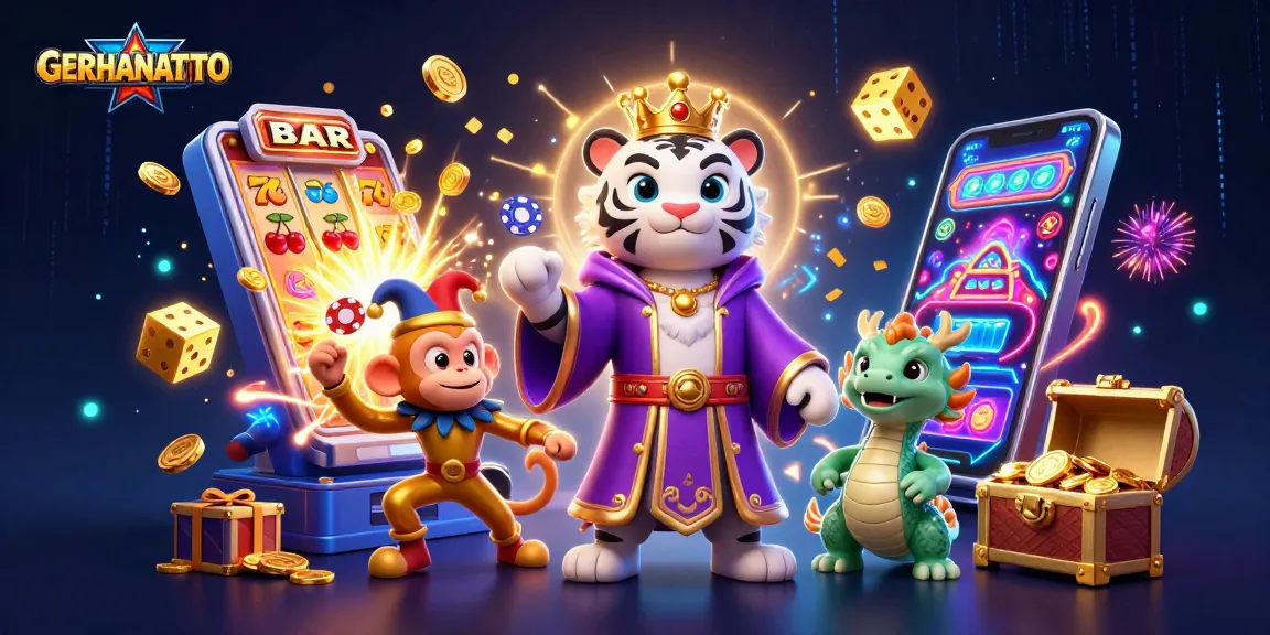 GERHANATOTO menghadirkan slot jackpots menawan dengan karakter menarik dan simbol permainan yang menggembirakan.