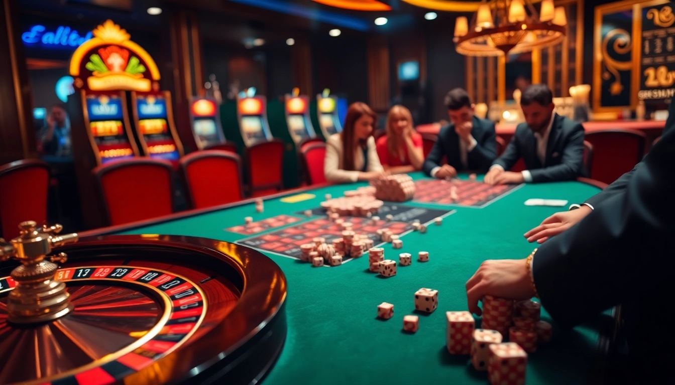 Giải mã giấc mơ with winning poker chips and roulette, representing excitement in gambling.