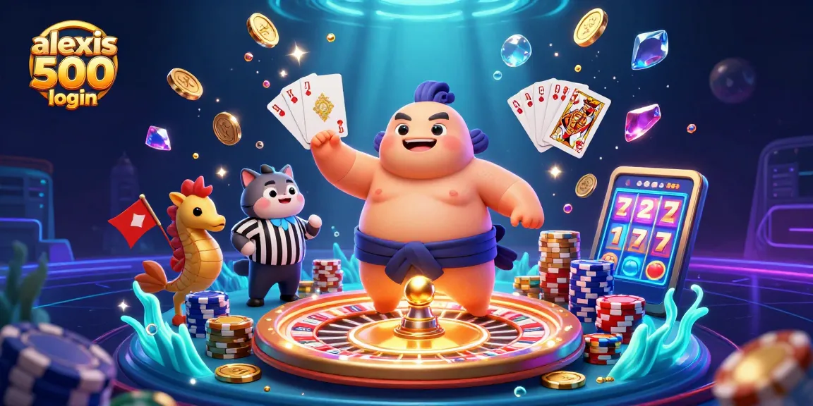 Engage with alexis 500 login at this vibrant underwater casino scene with lively characters and dynamic game elements.