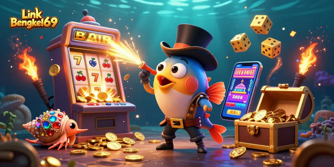 Join the thrill of fortune at Link Bengkel69 with vibrant jackpot elements and charming characters!