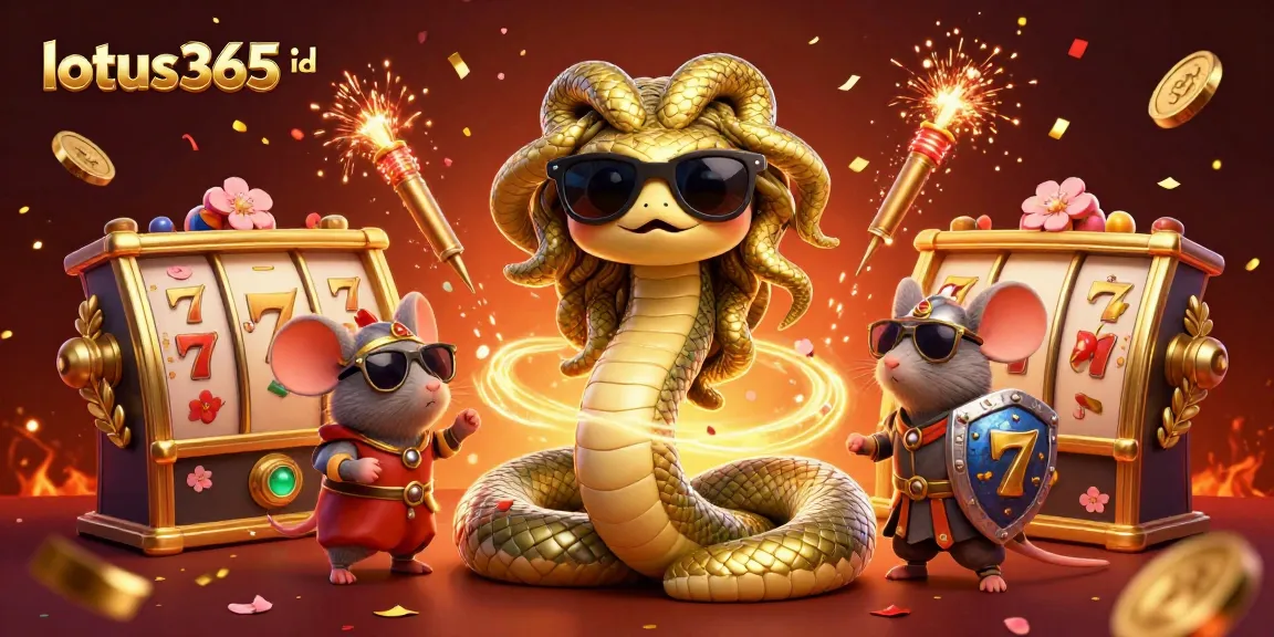 Experience exciting gaming with lotus365 id through a fun illustration of Medusa and a warrior mouse.