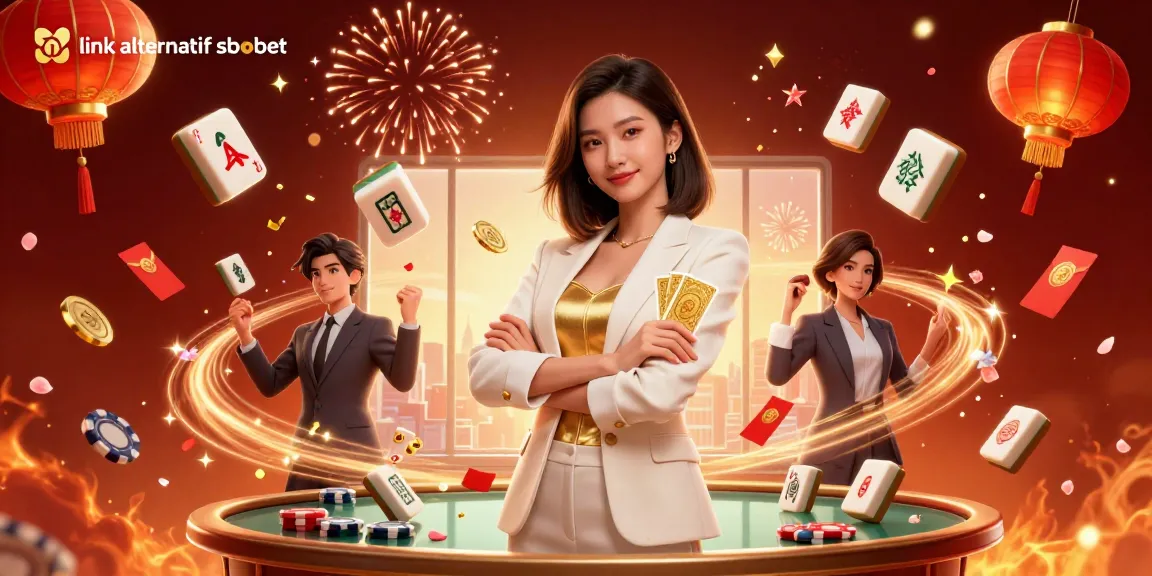 Bet confidently with link alternatif sbobet seeing a professional Asian woman in a glamorous setting.