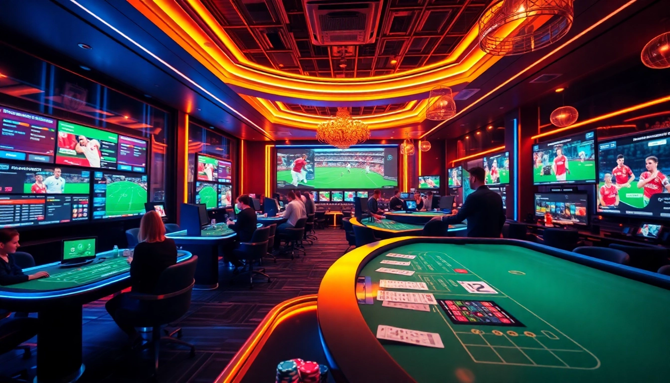 Exciting online betting scene at https://f8bet.io/ featuring dynamic casino and sports betting environments.