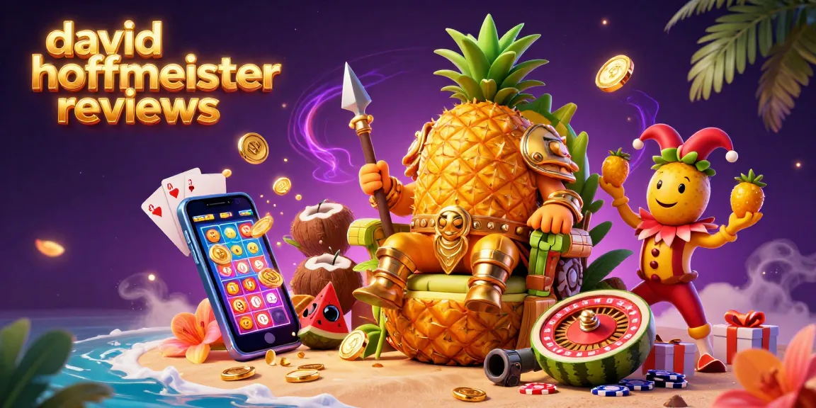 Spin the reels with david hoffmeister reviews in this vibrant casino scene full of golden coins and engaging characters.