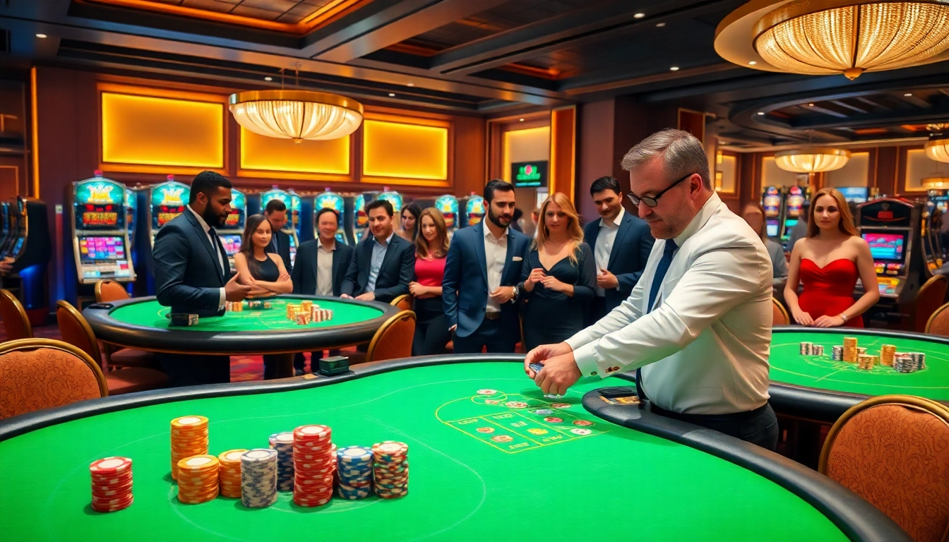 S8 enhances your gaming experience at a vibrant casino with professional dealers and lively players.