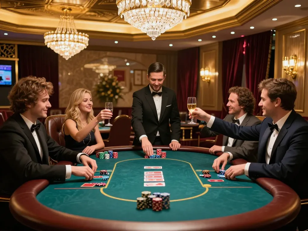 Experience thrilling gameplay at KJC with professional poker in an elegant setting.