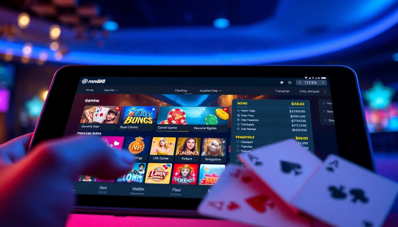 Engaging online betting experience at mm88 with vibrant gaming interface and secure interactions.
