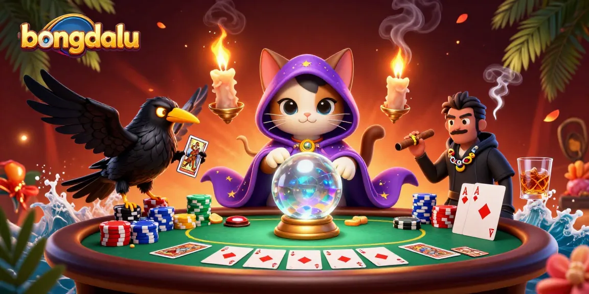Bongdalu transforms gambling with lively poker action featuring fortune teller characters.