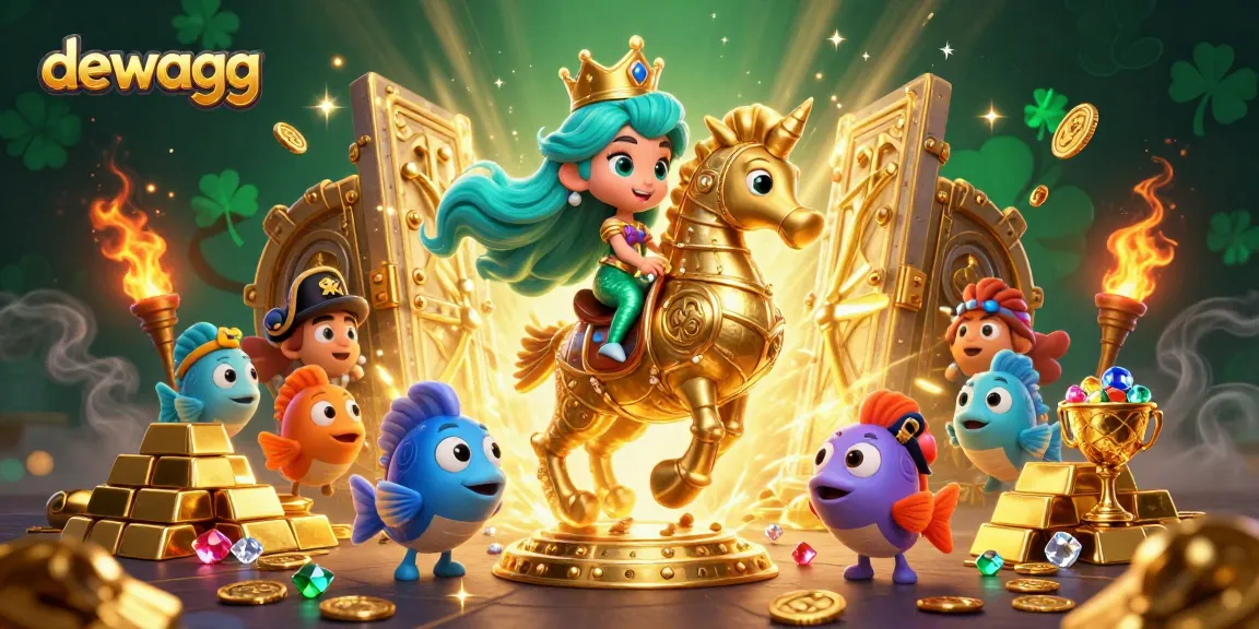 Dive into exciting gaming adventures at dewagg with a mermaid princess and treasure-filled casino.