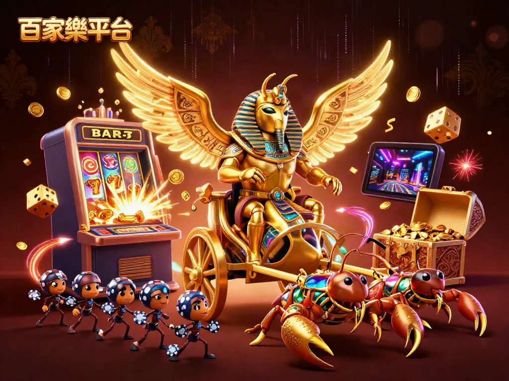 Experience thrilling gameplay at 百家樂平台 with a visually stunning 3D casino scene, showcasing high-energy symbols and characters.