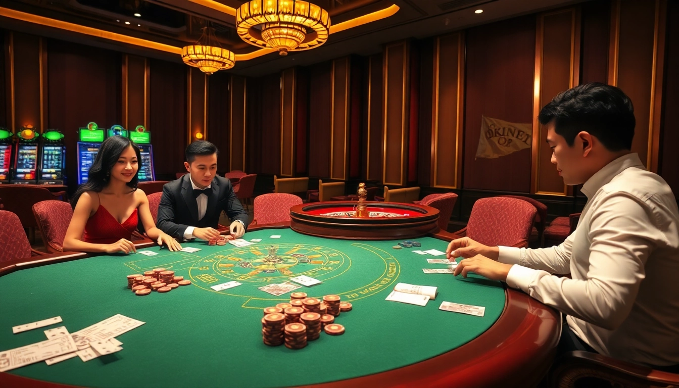 Experience luxury and excitement at Trang chủ RR88's vibrant casino scene with thrilling poker action.