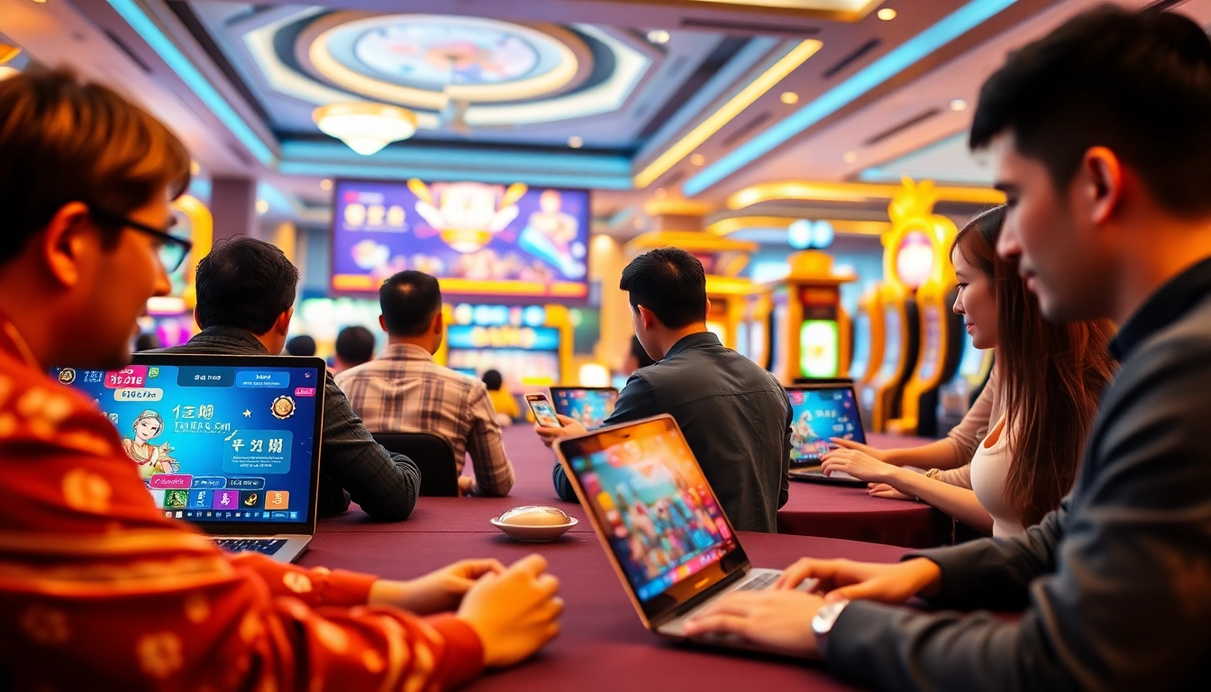 Experience thrilling online gaming at sunwinw.com with players enjoying Tài Xỉu and Nổ Hũ on modern devices.