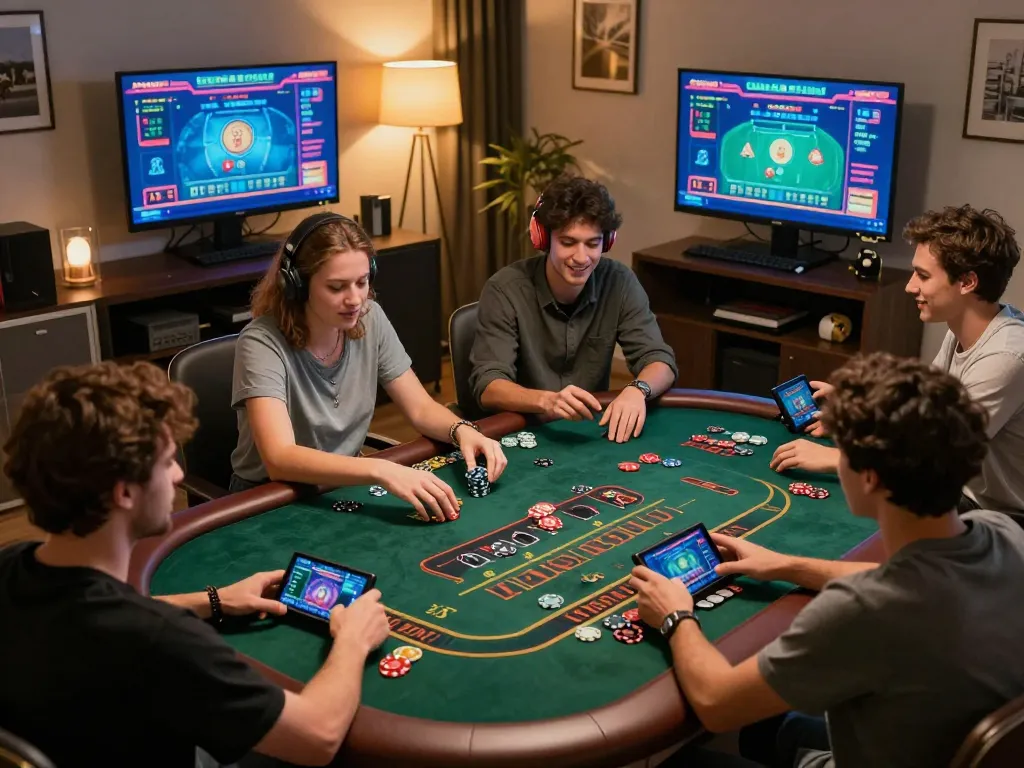 Players enjoying an exciting gaming experience with 68win in a cozy online setting, showcasing dynamic gameplay and interaction.