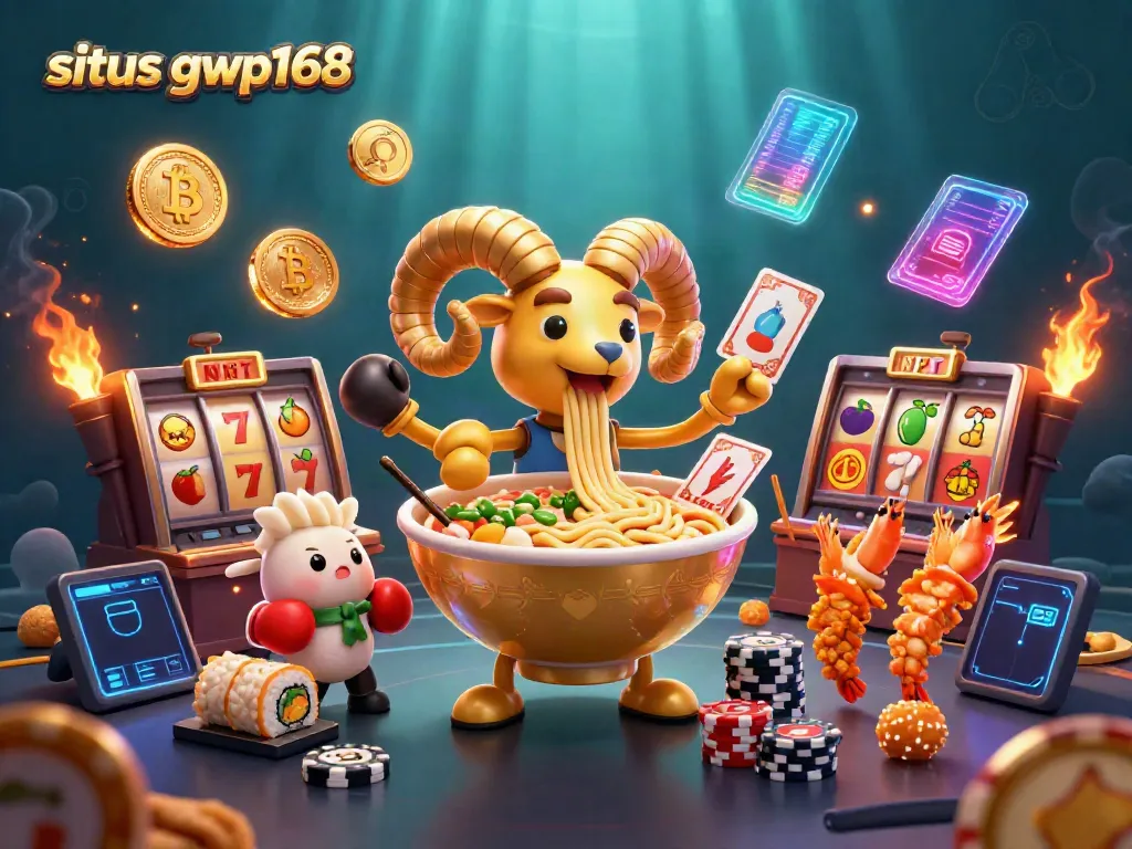 Gambaran dinamis situs gwp168 dengan karakter kasino 3D dalam suasana penuh warna.