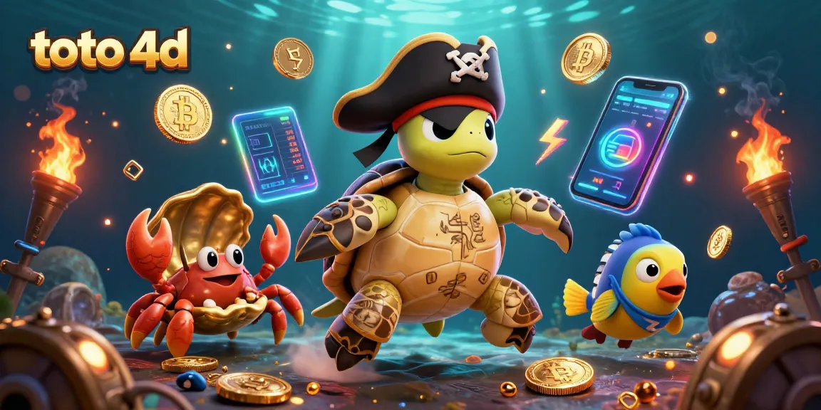 Rasakan aksi toto 4D yang mendebarkan dalam ilustrasi kasino 3D yang penuh warna dengan karakter kartun.