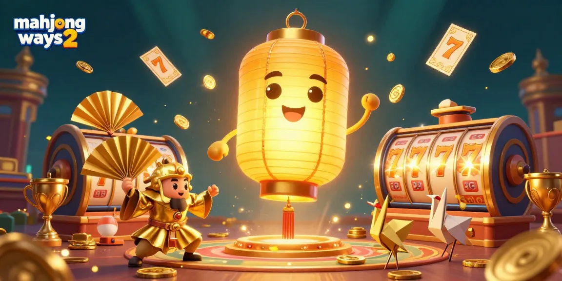 Experience the excitement of mahjong ways 2 with vibrant slot reels and golden jackpots in this rich casino illustration.