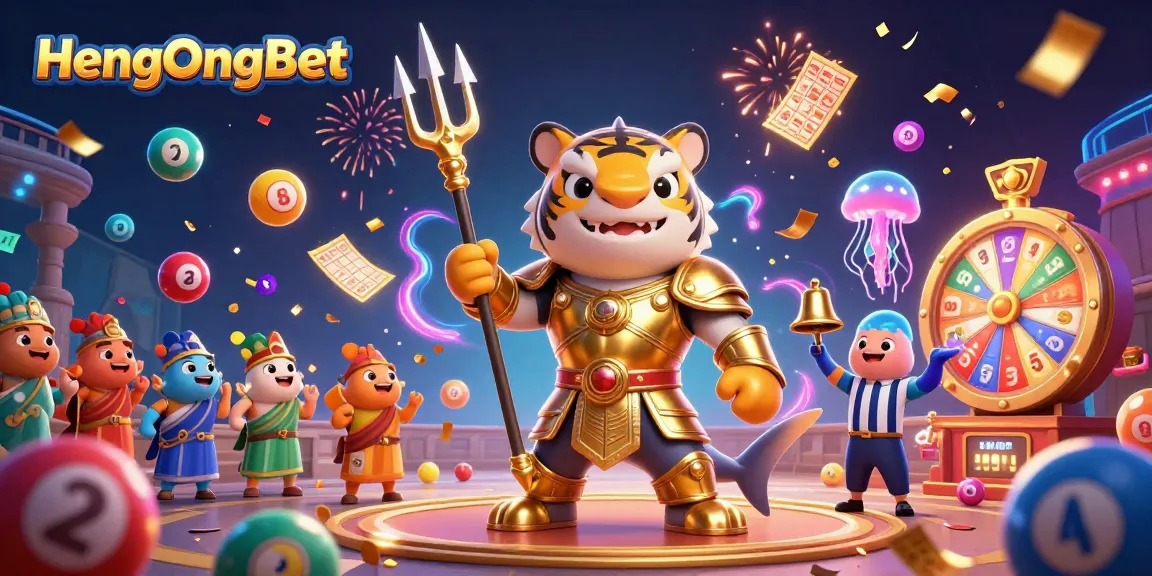 Experience the thrilling action at HengOngBet with vibrant casino games and a celebratory atmosphere.