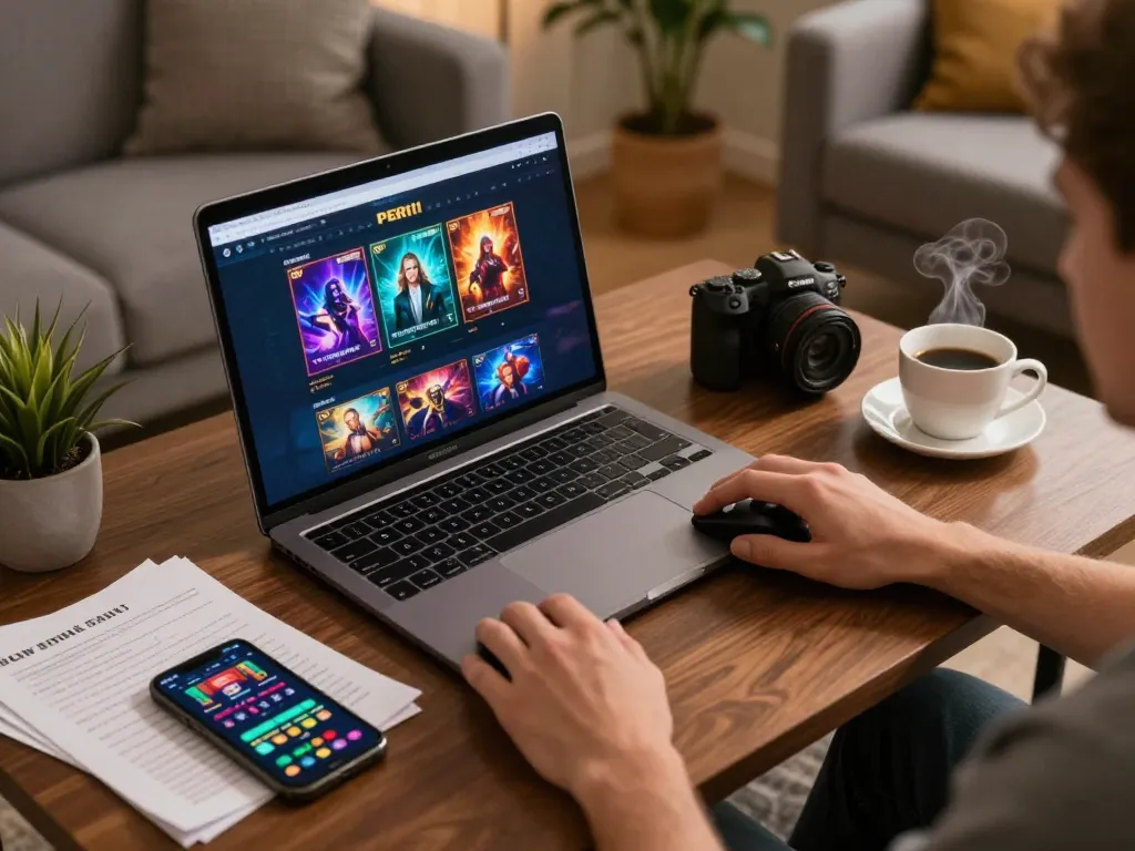 Engaging gameplay experience at PERI11 online casino, with vibrant game interface and strategy notes visible.