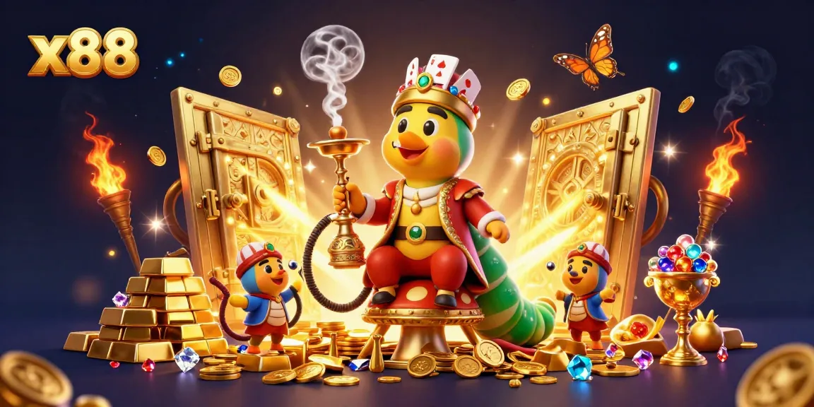x88 captivates players with thrilling casino adventures in a vibrant, gem-filled scene.