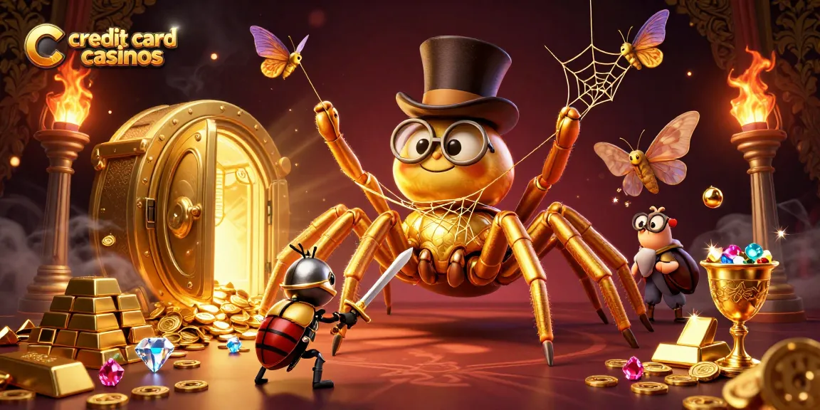 Engage with lively credit card casinos featuring unique characters in a vibrant gaming scene.