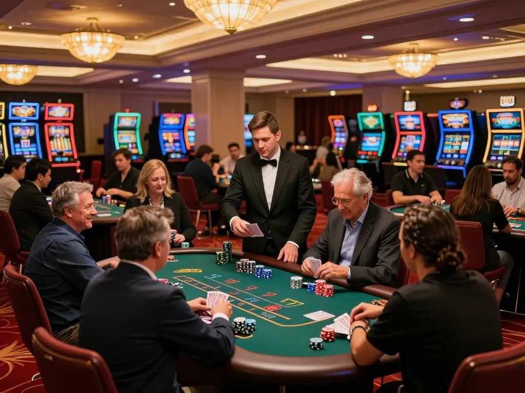 Players at FC88 BET enjoying dynamic blackjack atmosphere at https://fc88bet.uk.com with engaging gameplay and vibrant setting.