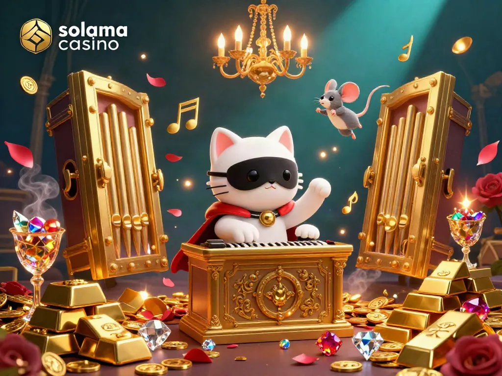 Experience the fun and magic of solana casino with our vibrant 3D casino illustration.