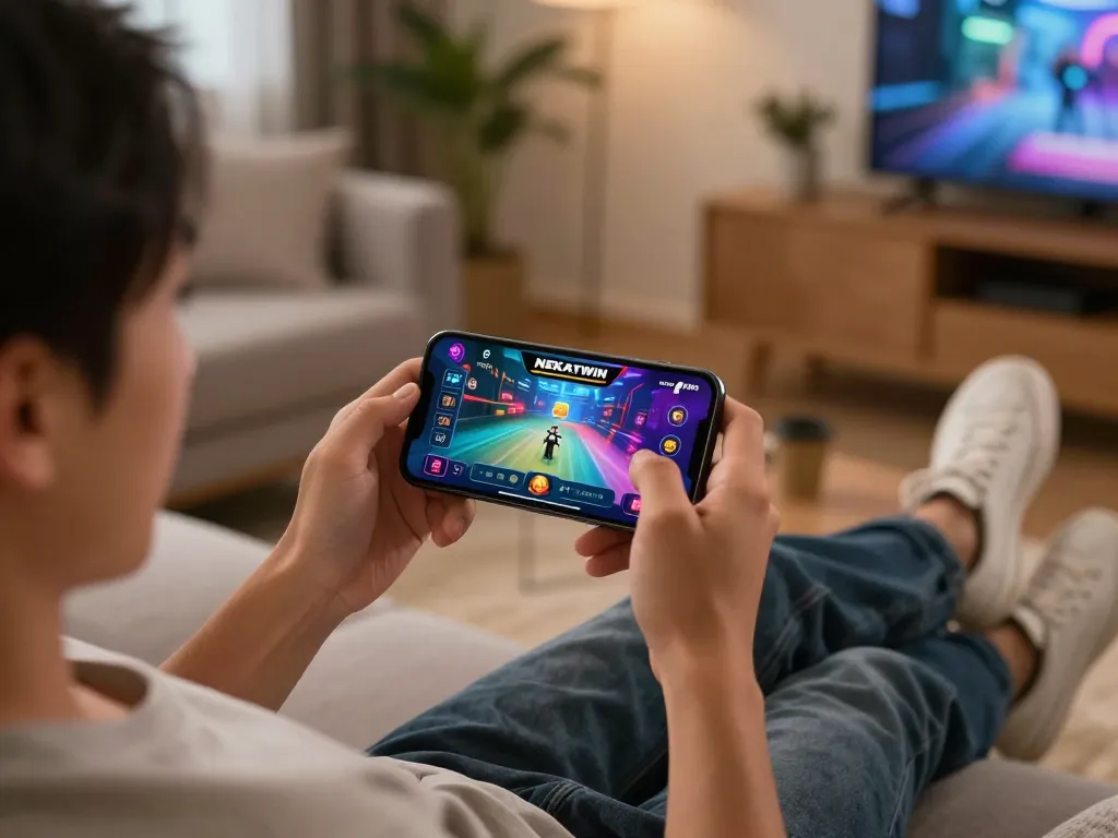 Engaging mobile gaming experience on NEKATWIN, showcasing exciting gameplay opportunities for situs gacor nekatwin enthusiasts.