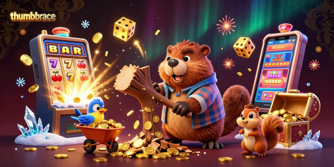 Engage with the exciting thumbbrace casino experience as a beaver and friends chase golden coins!