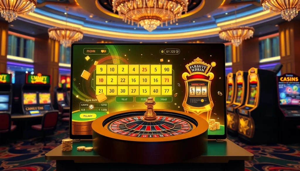 I9BET online casino platform showcasing exciting gameplay with vibrant roulette wheel and poker chips.