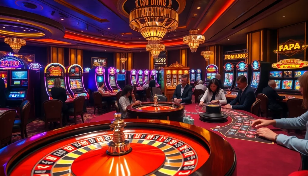 Casino gaming excitement with DF999's vibrant roulette and poker action.