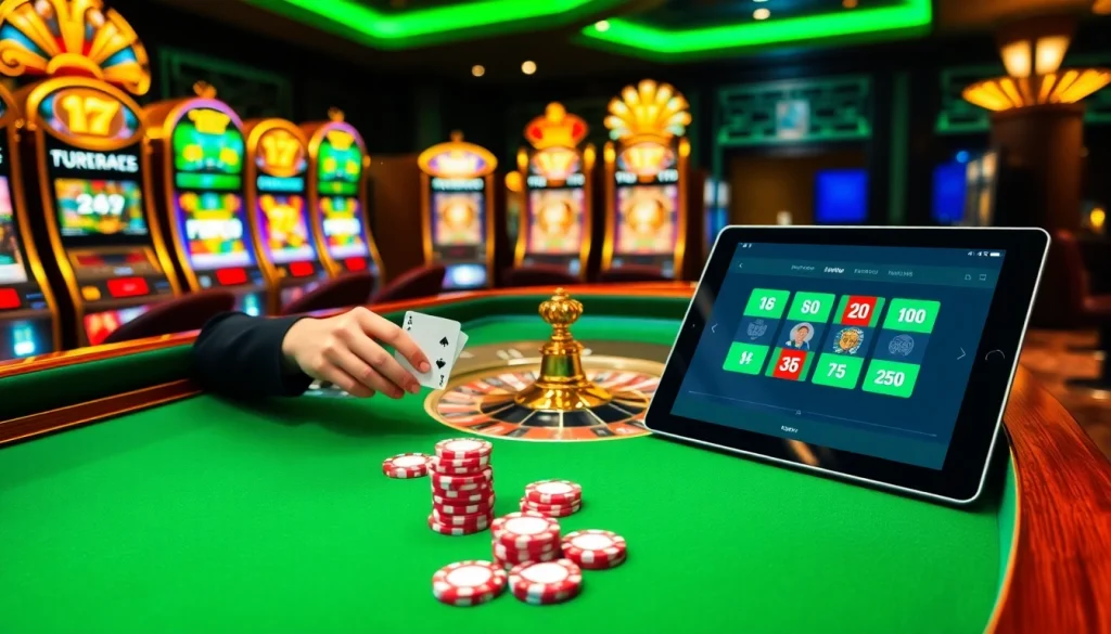 Winning at the 13Win casino table with vibrant roulette and poker action.