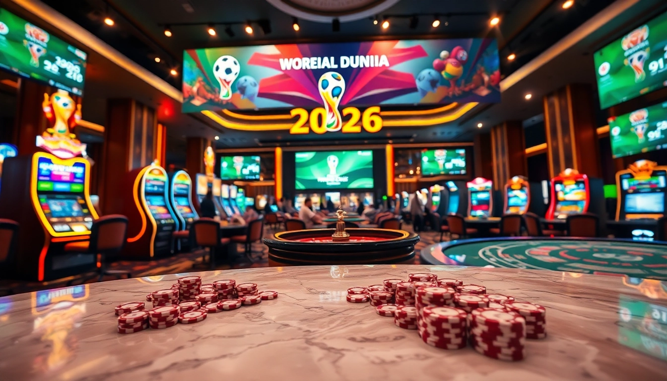 Experience Judi Piala Dunia excitement with thrilling betting in a prestigious casino setting.