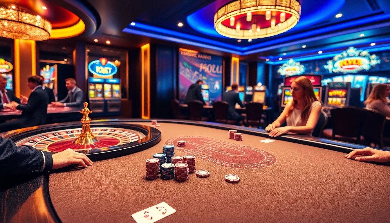High-stakes gameplay at i9bet, showcasing poker chips and dynamic roulette action.