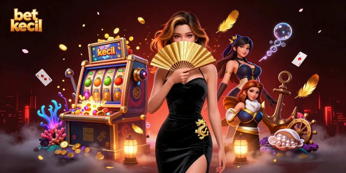 Experience the thrill of bet kecil with immersive slot gaming and vibrant visuals in this stunning illustration.