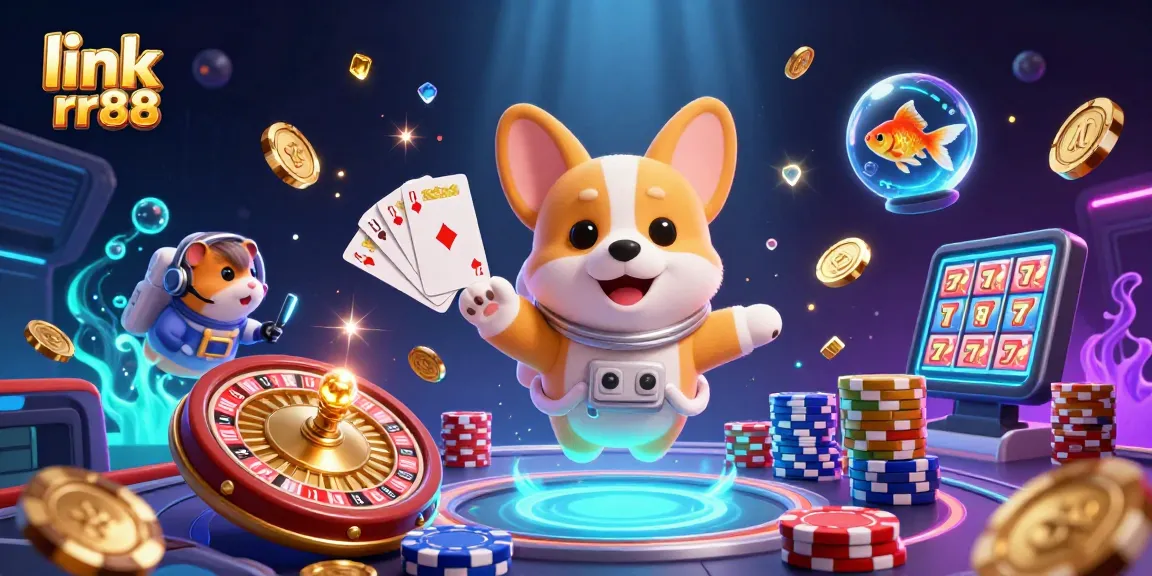Experience thrilling gaming adventures at link rr88 with floating coins and vibrant visuals.