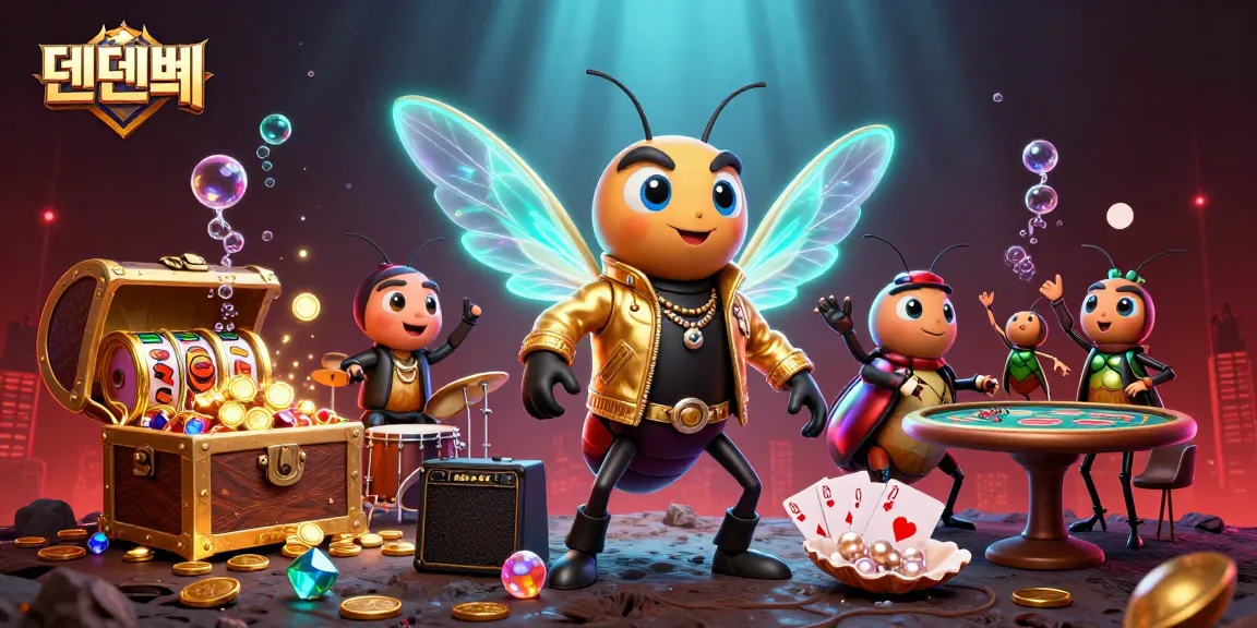 Engage with 텐텐벳 through thrilling games featuring dynamic characters, slot reels, and vibrant casino elements.
